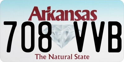 AR license plate 708VVB