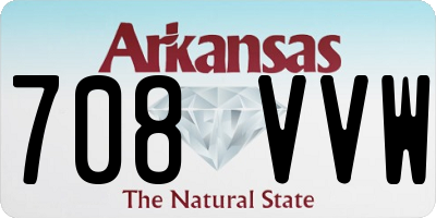 AR license plate 708VVW