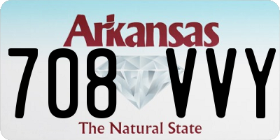 AR license plate 708VVY