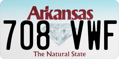 AR license plate 708VWF