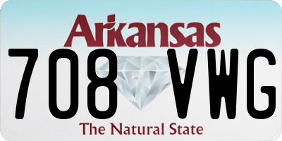 AR license plate 708VWG