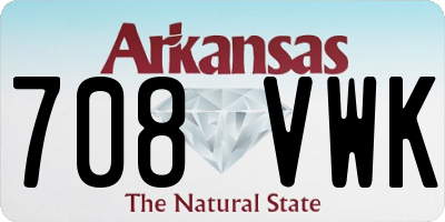 AR license plate 708VWK