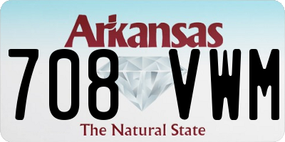 AR license plate 708VWM