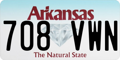 AR license plate 708VWN