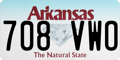 AR license plate 708VWO