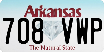 AR license plate 708VWP