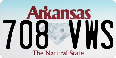 AR license plate 708VWS