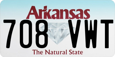 AR license plate 708VWT
