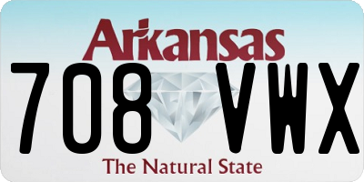AR license plate 708VWX