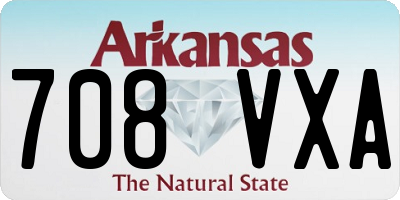 AR license plate 708VXA