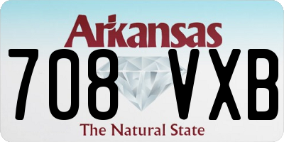 AR license plate 708VXB