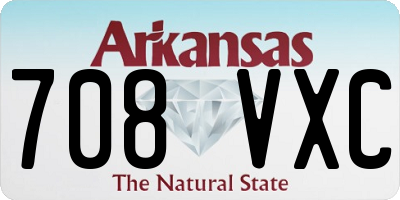 AR license plate 708VXC