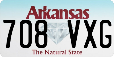 AR license plate 708VXG