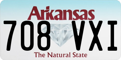 AR license plate 708VXI