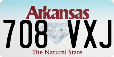 AR license plate 708VXJ
