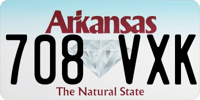 AR license plate 708VXK