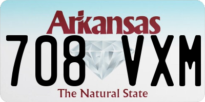 AR license plate 708VXM