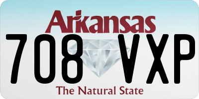 AR license plate 708VXP