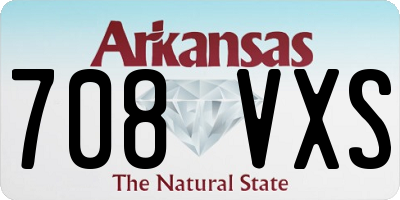 AR license plate 708VXS