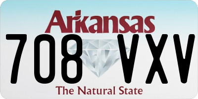 AR license plate 708VXV