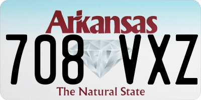 AR license plate 708VXZ