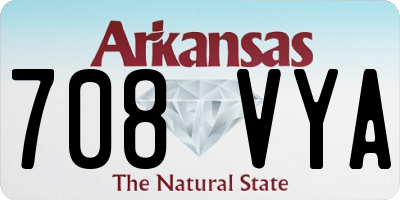 AR license plate 708VYA