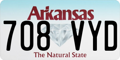 AR license plate 708VYD