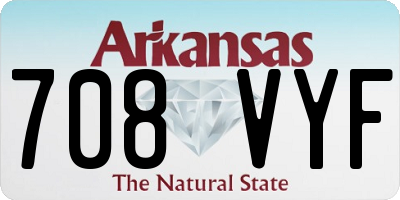 AR license plate 708VYF