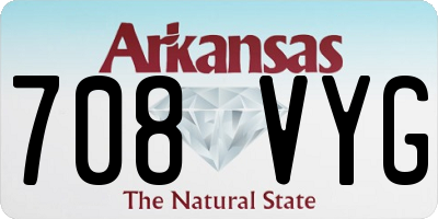 AR license plate 708VYG