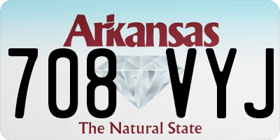 AR license plate 708VYJ