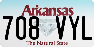 AR license plate 708VYL
