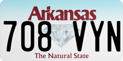 AR license plate 708VYN