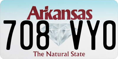 AR license plate 708VYO
