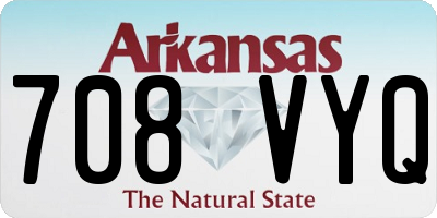 AR license plate 708VYQ