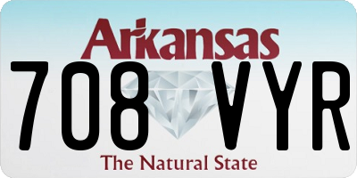 AR license plate 708VYR