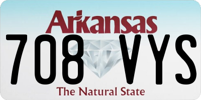 AR license plate 708VYS