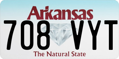 AR license plate 708VYT