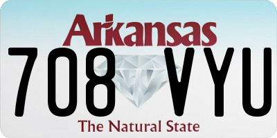 AR license plate 708VYU