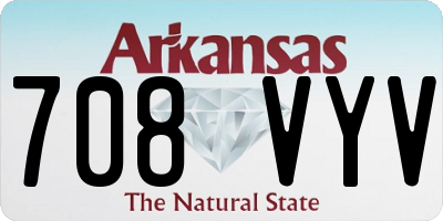 AR license plate 708VYV