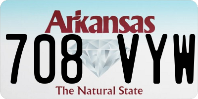 AR license plate 708VYW