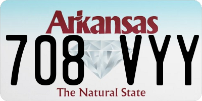 AR license plate 708VYY
