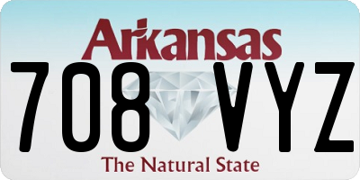 AR license plate 708VYZ