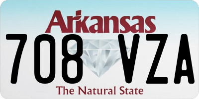 AR license plate 708VZA
