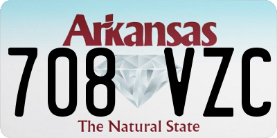 AR license plate 708VZC