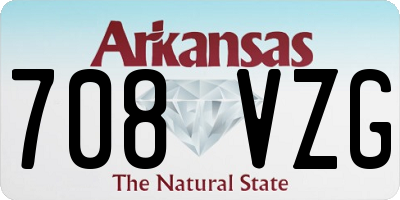 AR license plate 708VZG