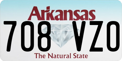AR license plate 708VZO