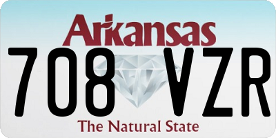 AR license plate 708VZR