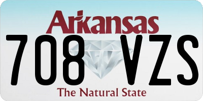 AR license plate 708VZS