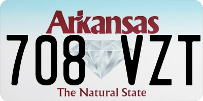 AR license plate 708VZT