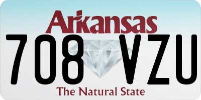 AR license plate 708VZU